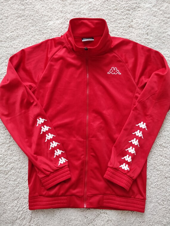 Kappa Vintage Tracksuit Jacket Sweatshirt Red | Etsy