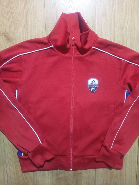 adidas red womens tracksuit