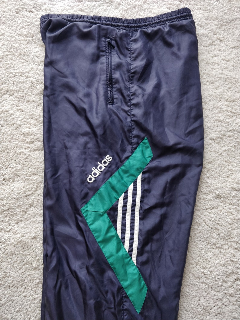 Pantaloni vintage da pista da uomo Adidas 90 Pantaloni nylon | Etsy Italia