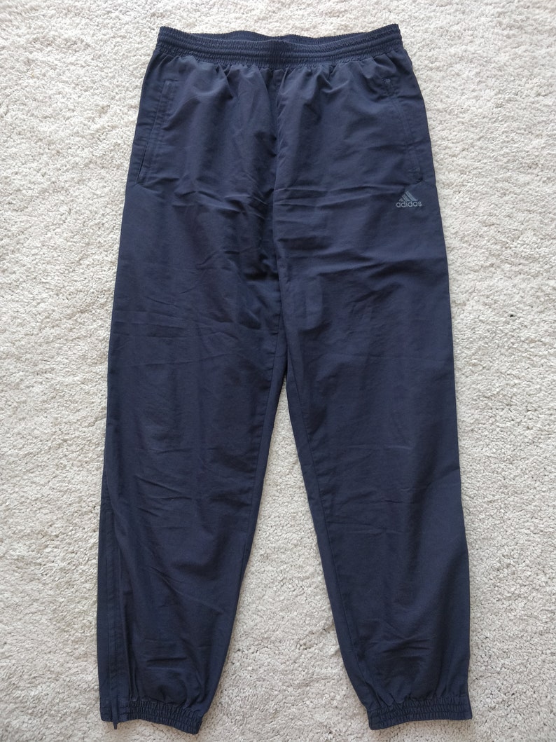 Adidas Vintage Mens Track Pants Trousers Navy Blue Training - Etsy