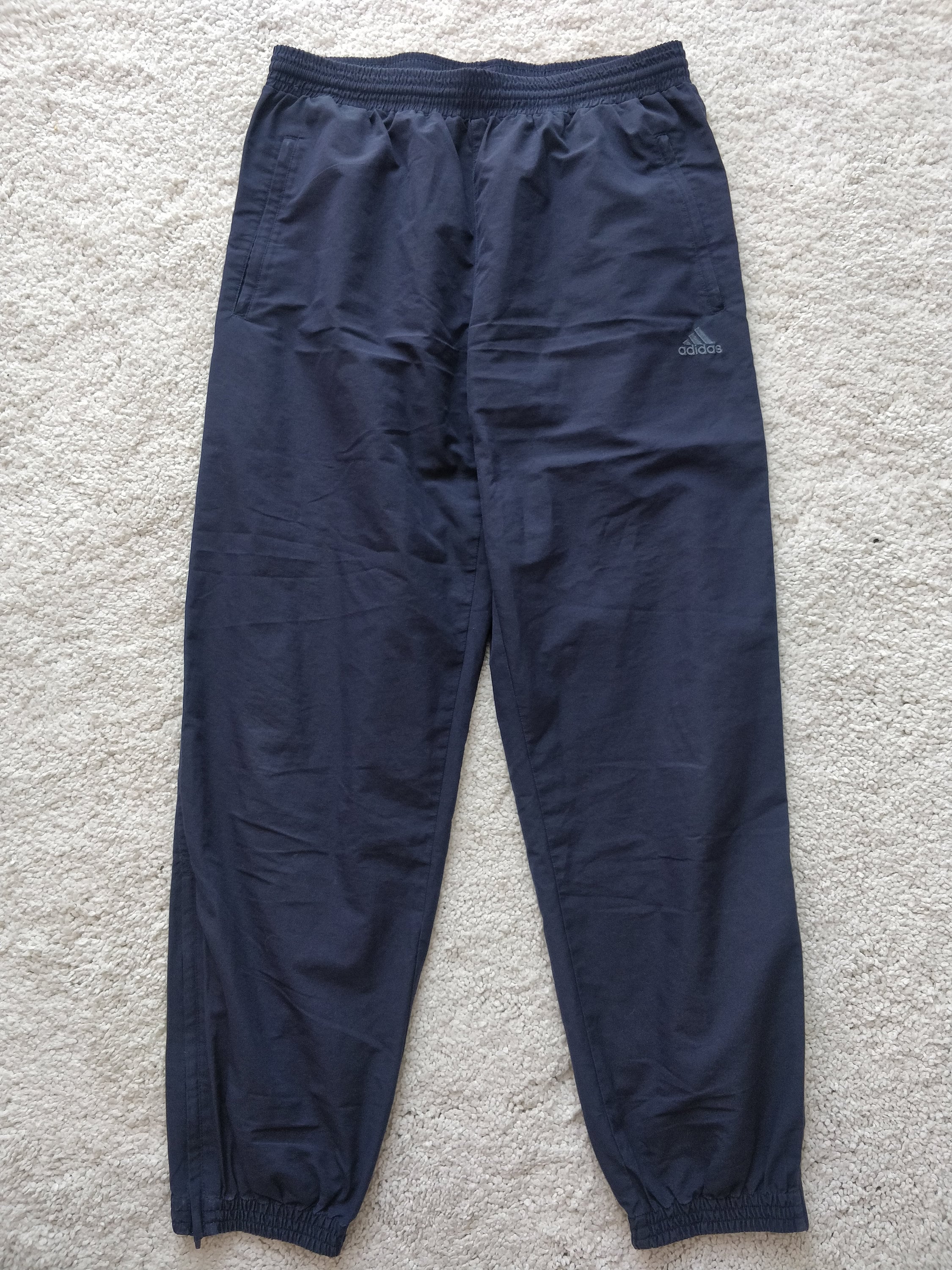 blue adidas track pants women's