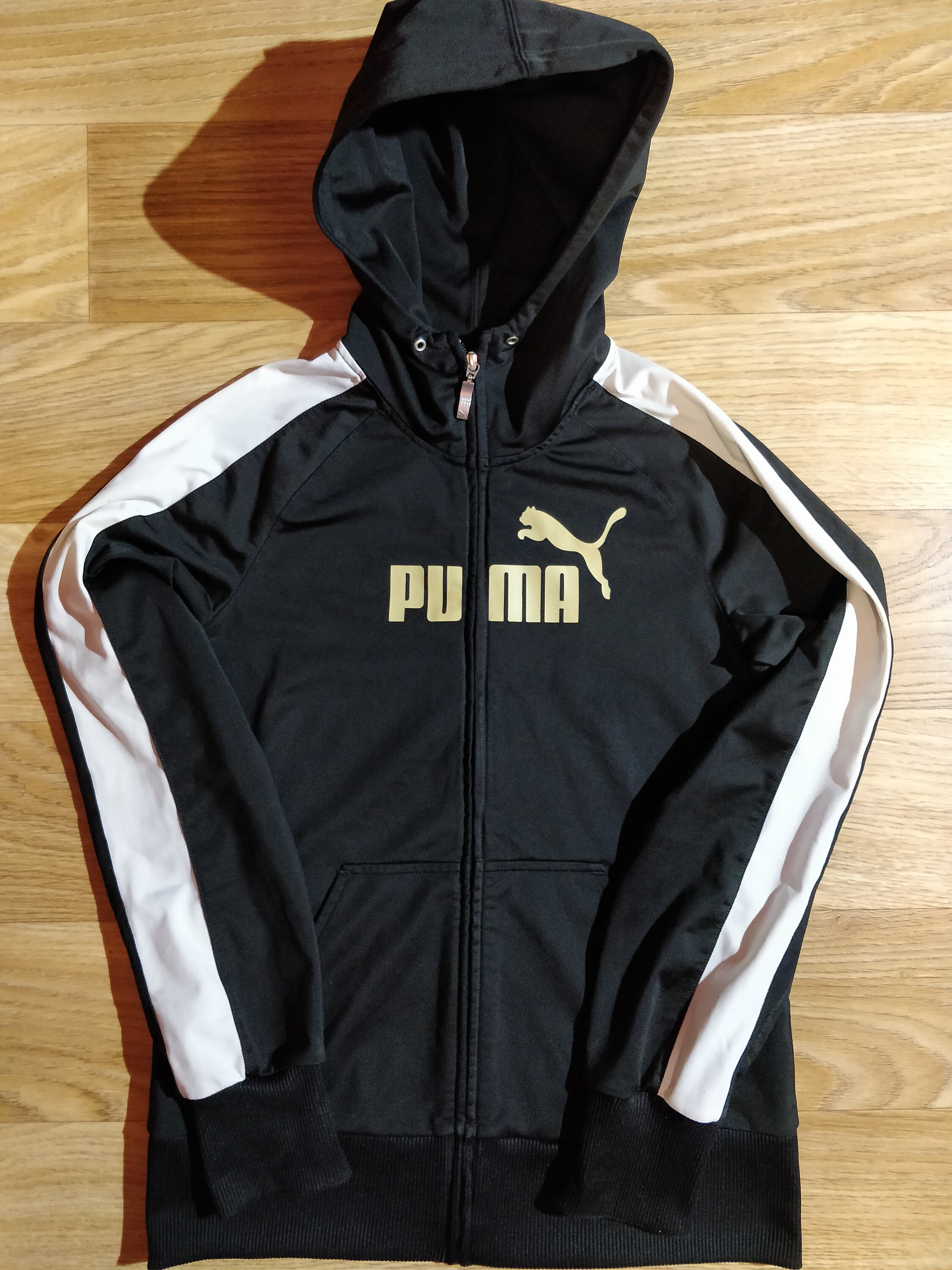 Puma Vintage Womens Tracksuit Top Hooded Jacket Hoodie Black - Etsy UK