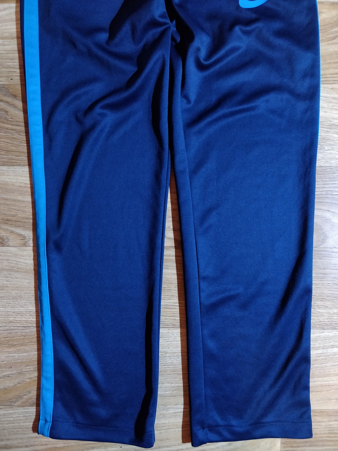 Nike Mens Tracksuit Pants Trousers Training Navy Blue Stripe Etsy