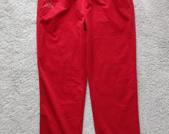 Kappa Vintage Mens Tracksuit Pants Trousers Training GYM Red - Etsy