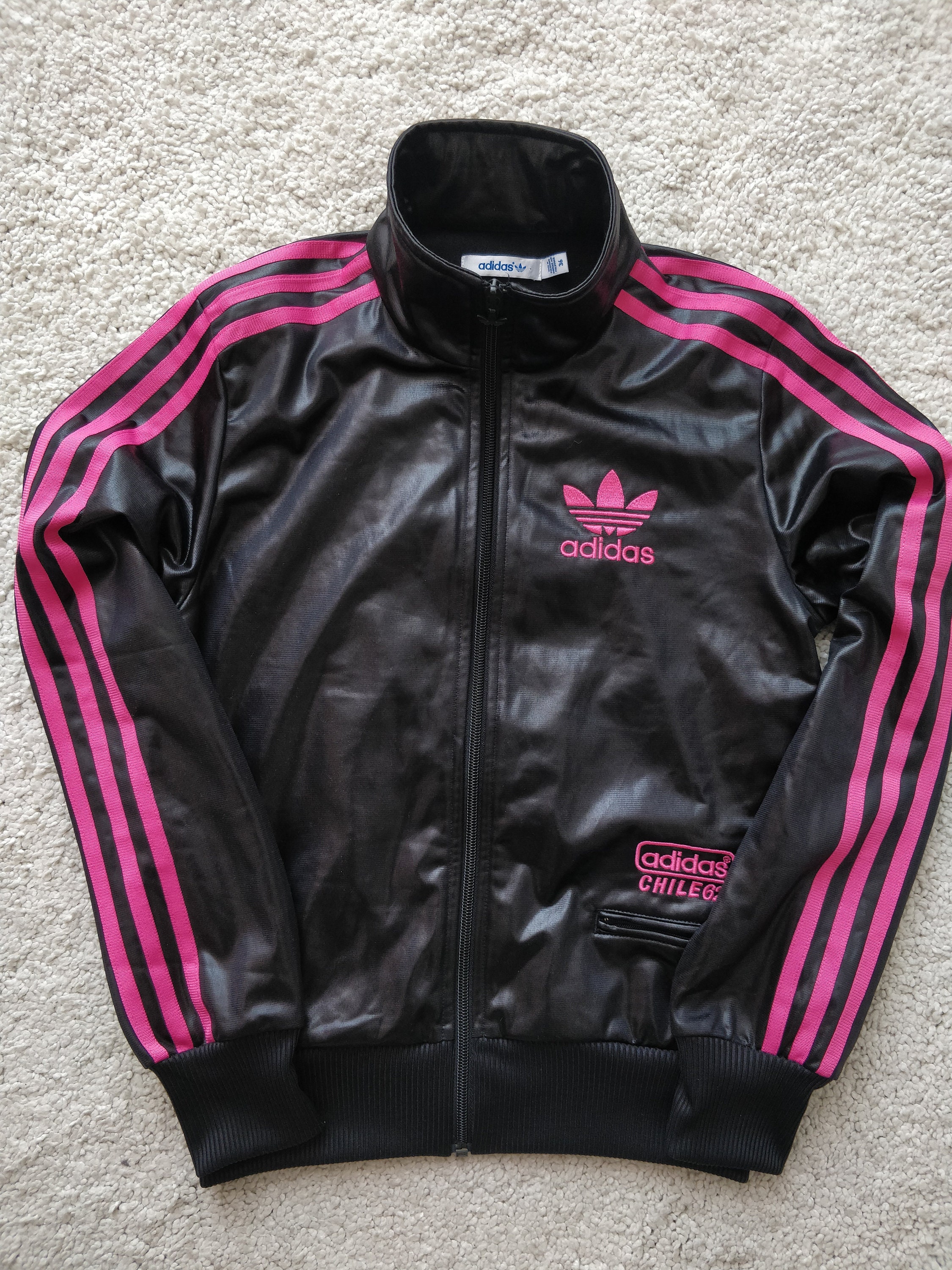 adidas black pink jacket