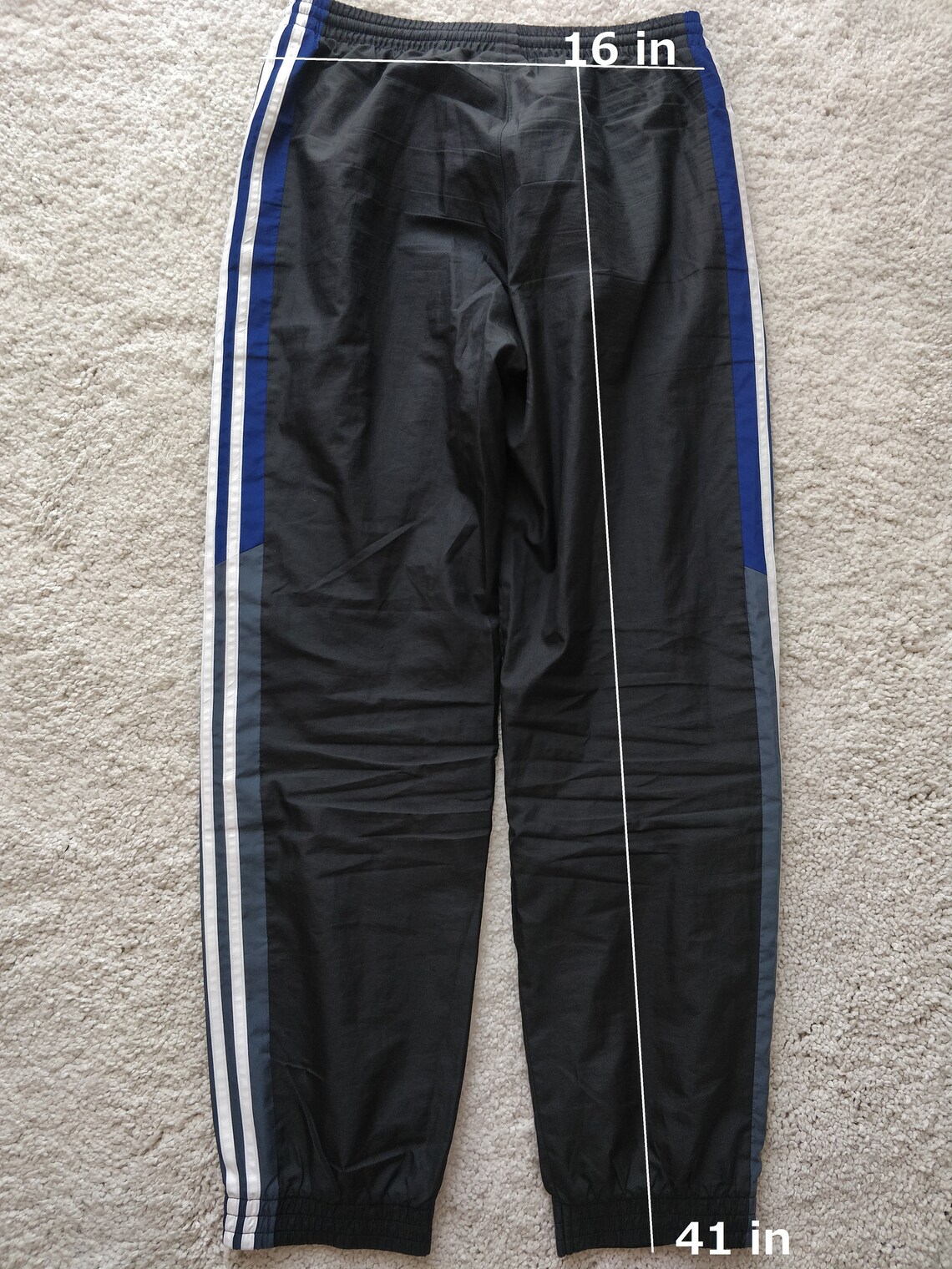 Adidas Mens Track Pants Trousers Black White Stripes Training | Etsy