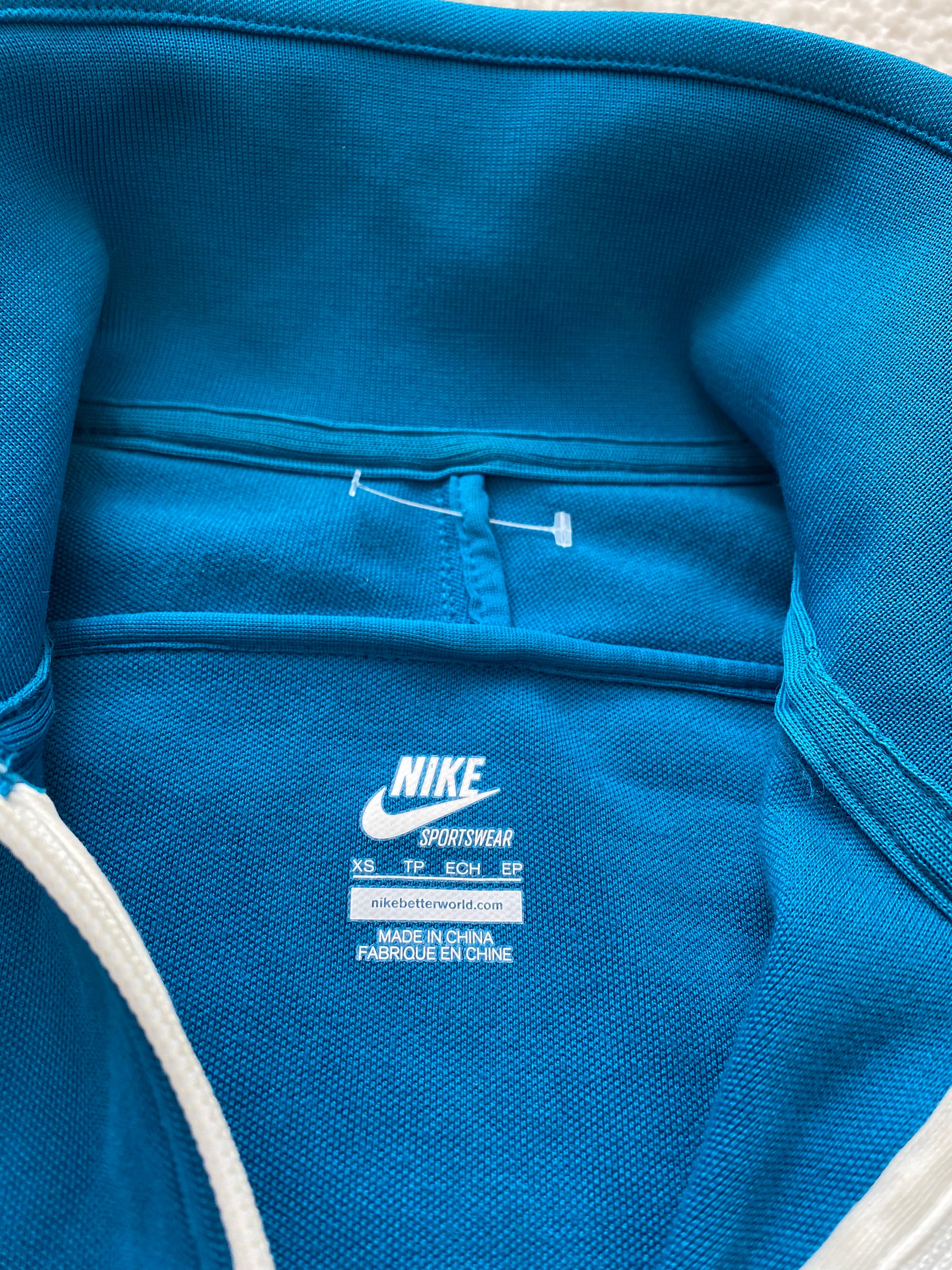 Nike Womens Tracksuit Top Jacket Sweatshirt Turquoise White Etsy UK