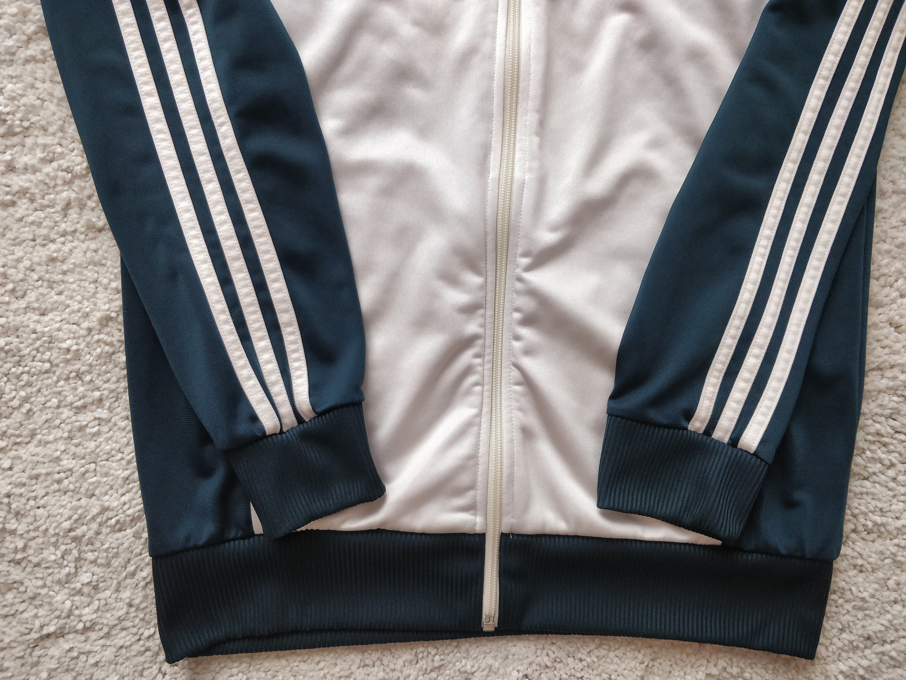 Adidas Originals Womens Tracksuit Top Jacket White Dark Etsy