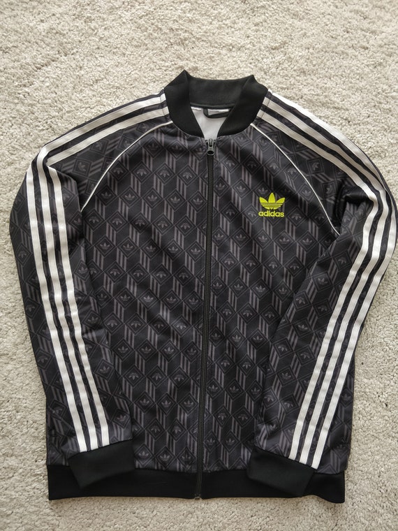 Adidas Originals Womens Track Top Jacket Zwart Wit Strepen - Etsy Nederland