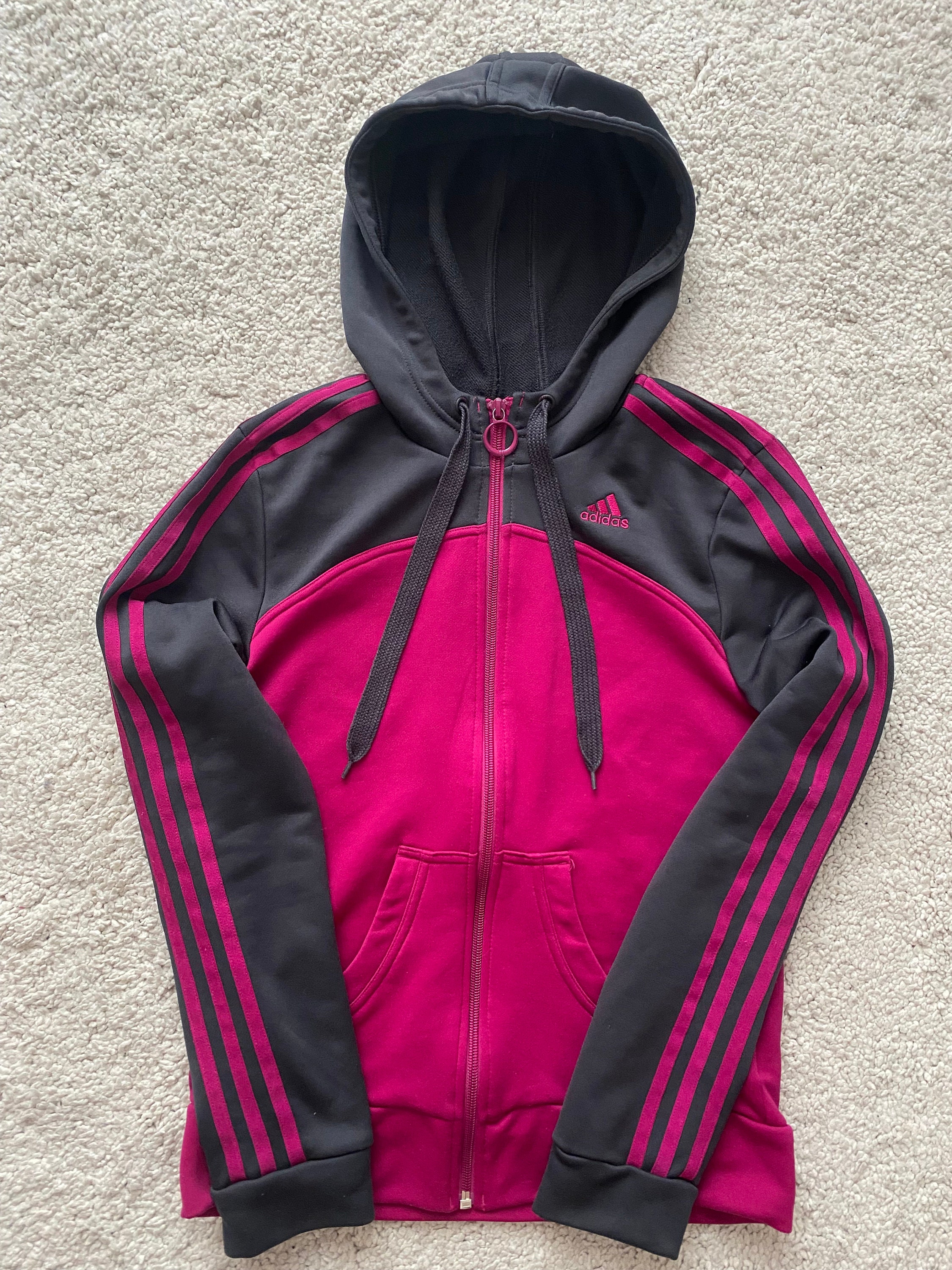 Pink Adidas Hoodie - Etsy