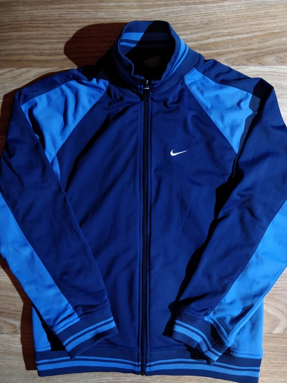 nike blue tracksuit top