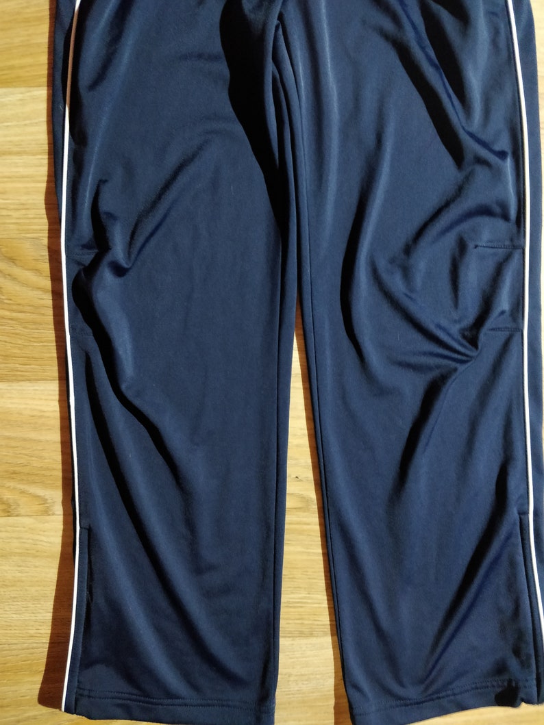 blue vintage nike track pants