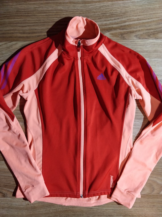 womens peach adidas tracksuit