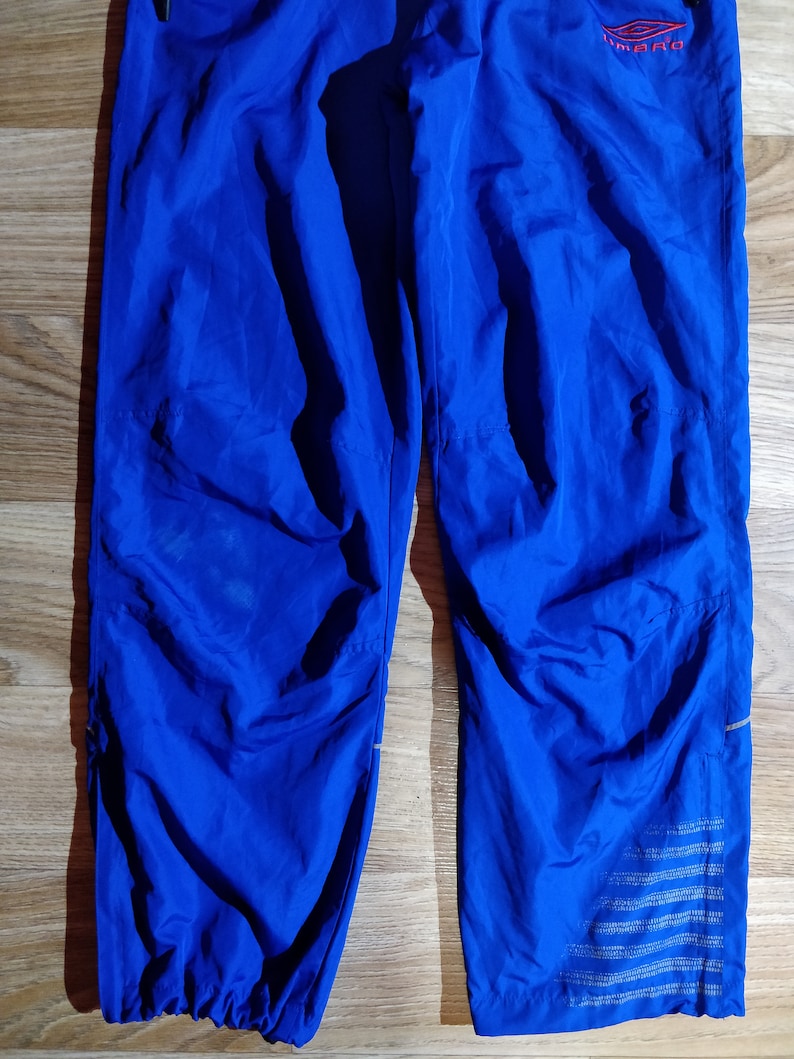 Umbro Vintage Womens Track Pants Tracksuit Trousers Running Blue