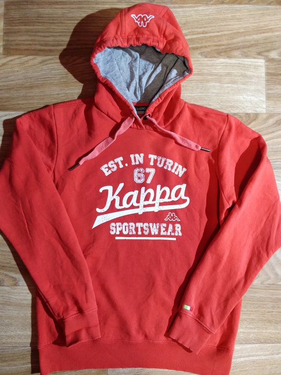 red kappa tracksuit top