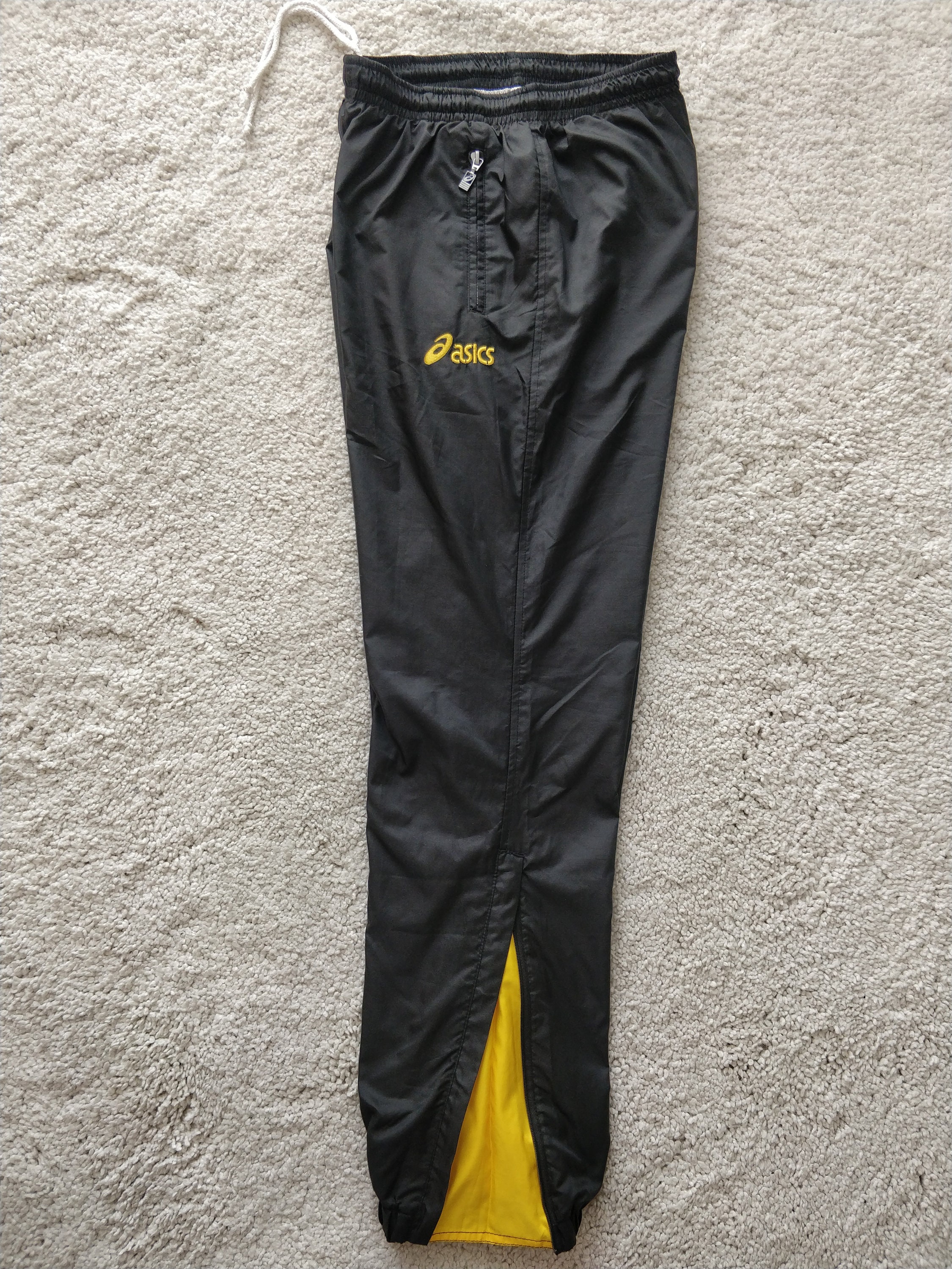 ASICS Vintage Nylon Track Pants Trousers Black - Etsy