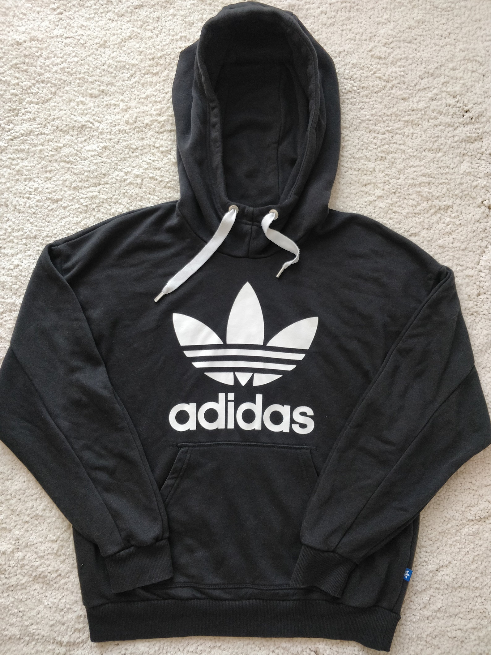 Adidas Originals Mens Hoodie Tracksuit Top Jacket Hooded Black | Etsy