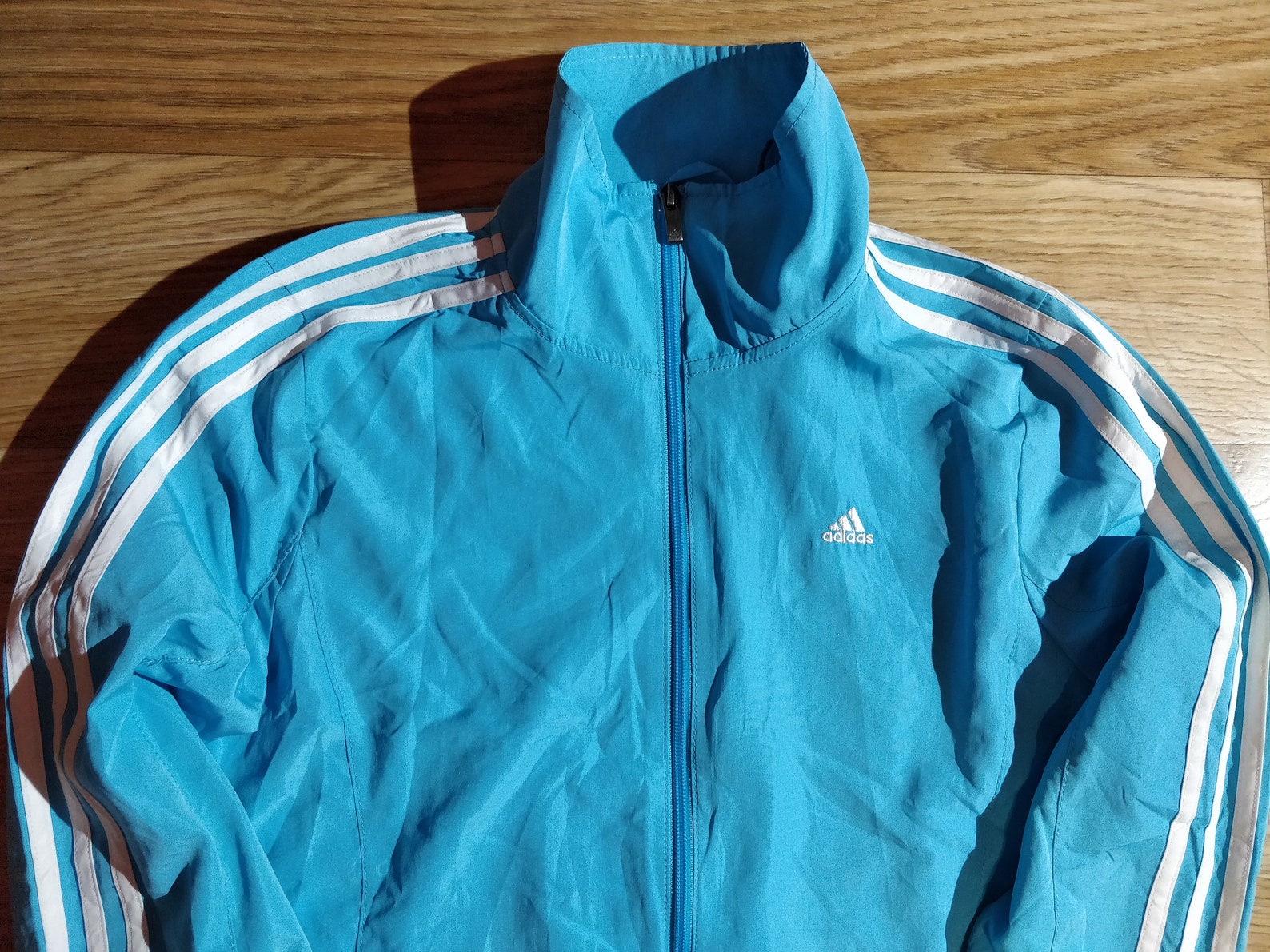 Adidas Essentials Womens Tracksuit Top Jacket Climalite Blue | Etsy