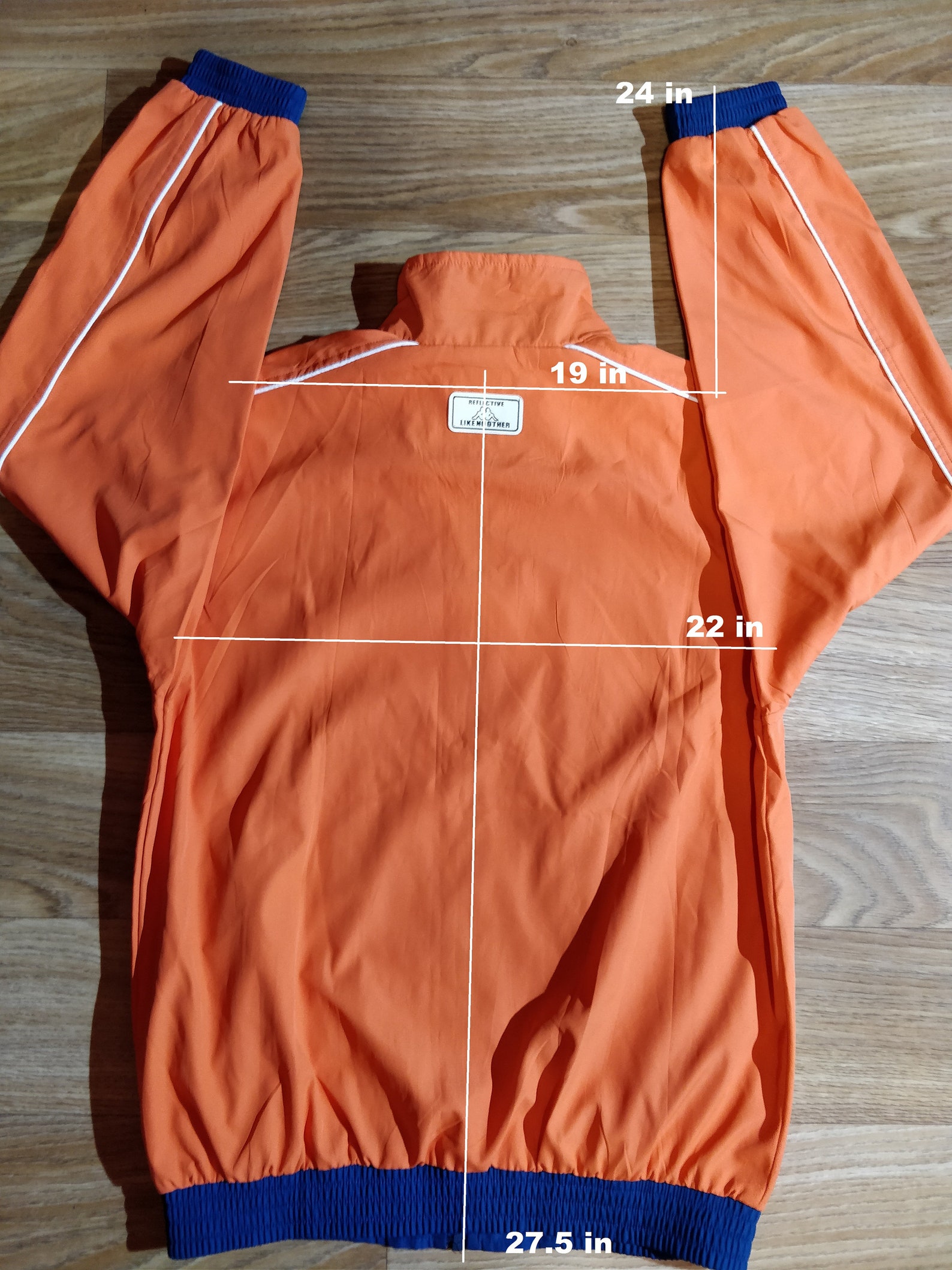 Kappa Womens Tracksuit Top Jacket Training Orange Navy Blue Etsy