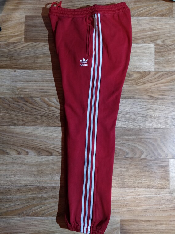 adidas red mens tracksuit