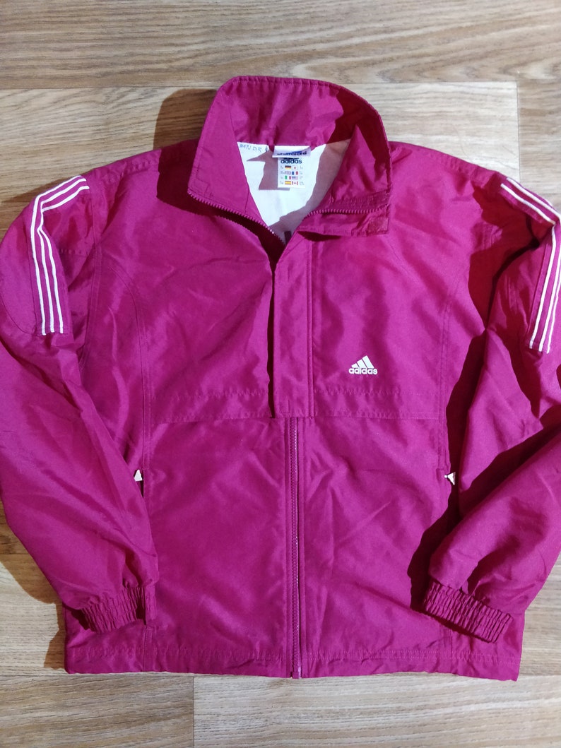 Adidas 90's Vintage Womens Tracksuit Top Jacket Pink | Etsy
