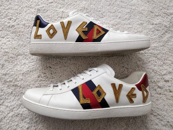 gucci ace web trainers