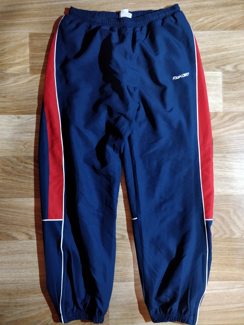 Reebok 90's Vintage Mens Tracksuit Pants Trousers Navy | Etsy