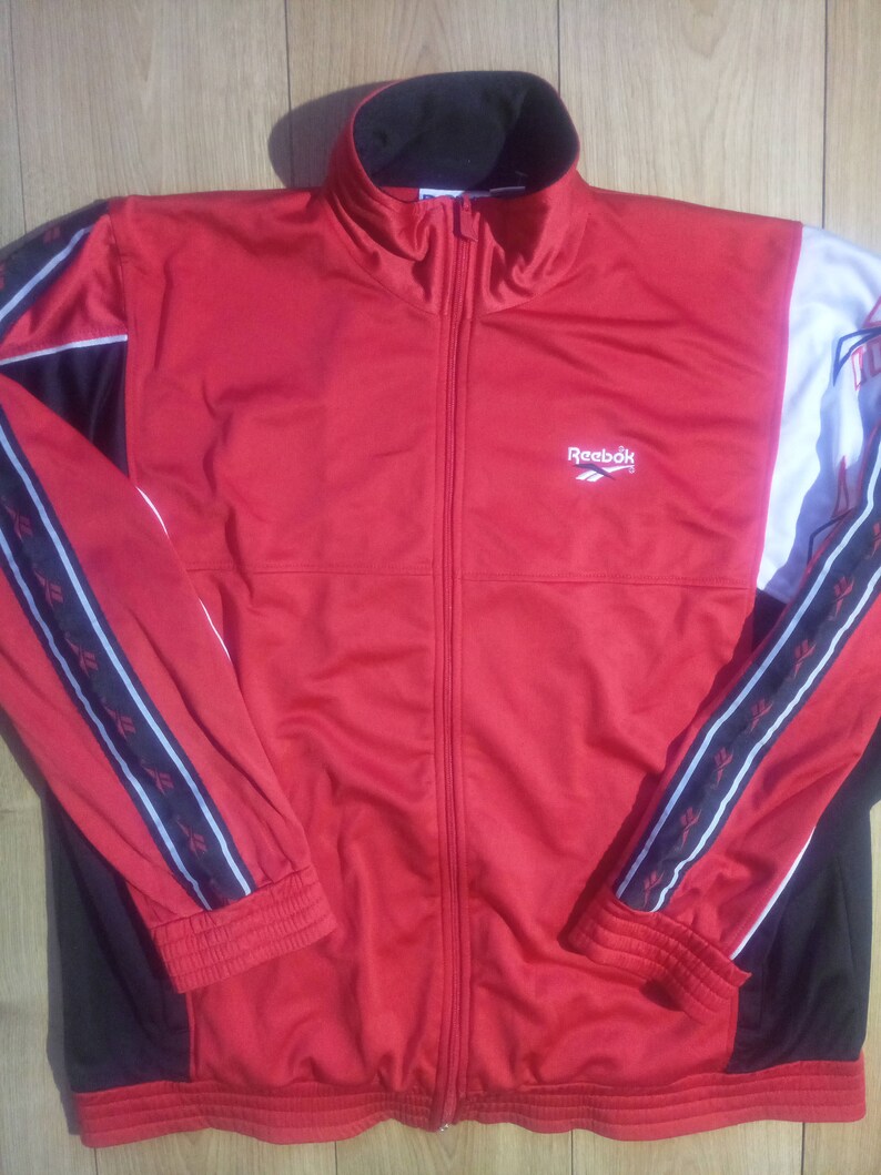 Reebok 90's Vintage Mens Tracksuit Top Jacket - Etsy