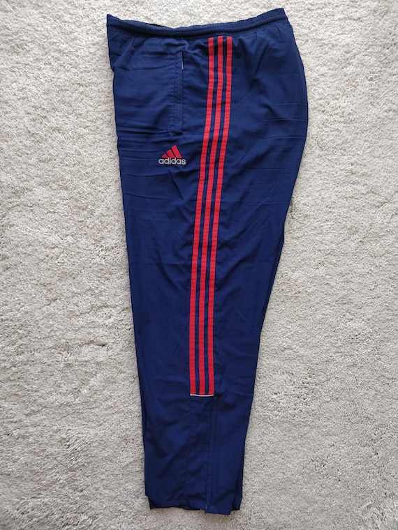 blue red adidas pants