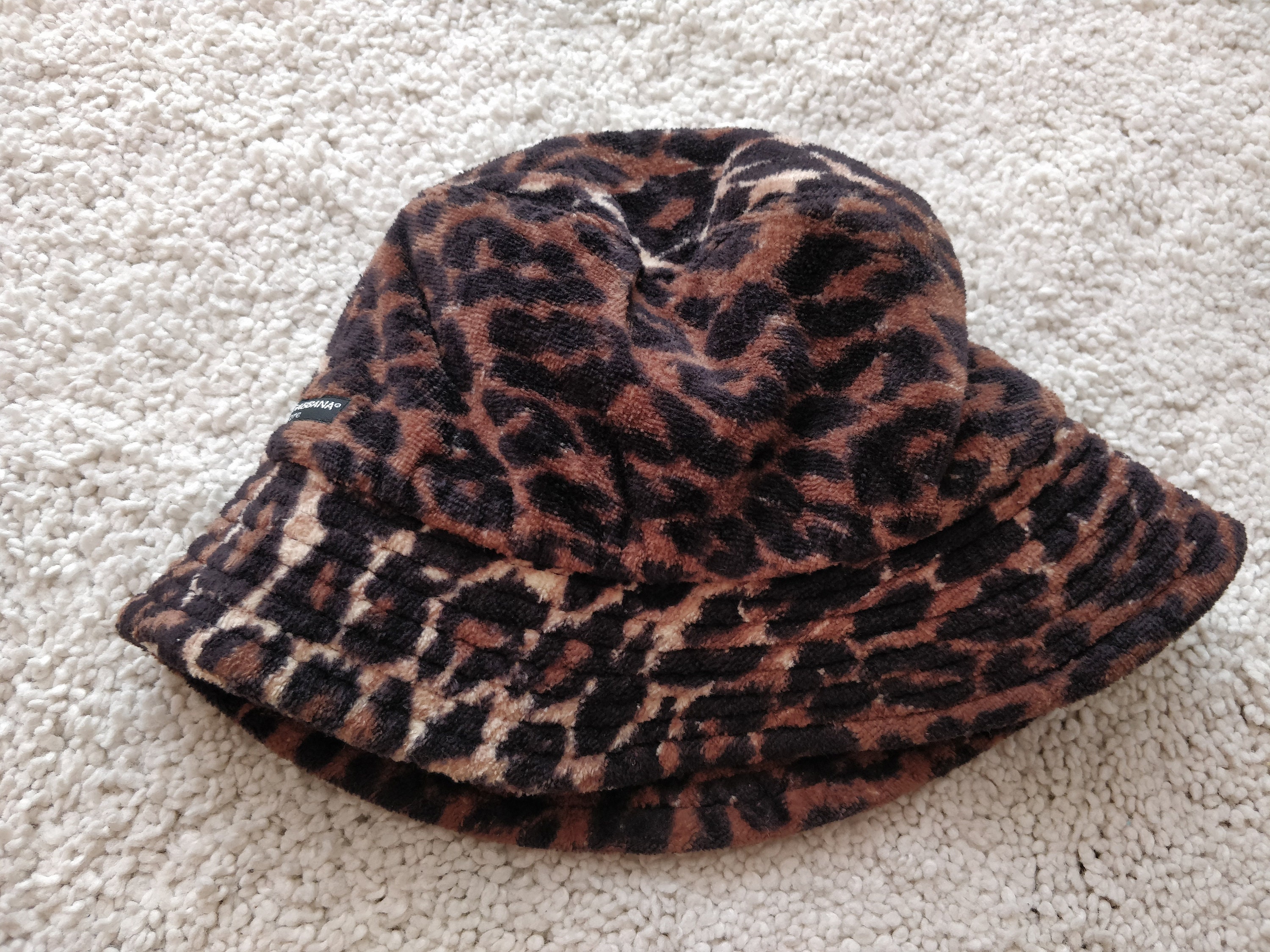 Dolce & Gabbana Mare Leopard Print Vintage Fedora Bucket Hat | Etsy