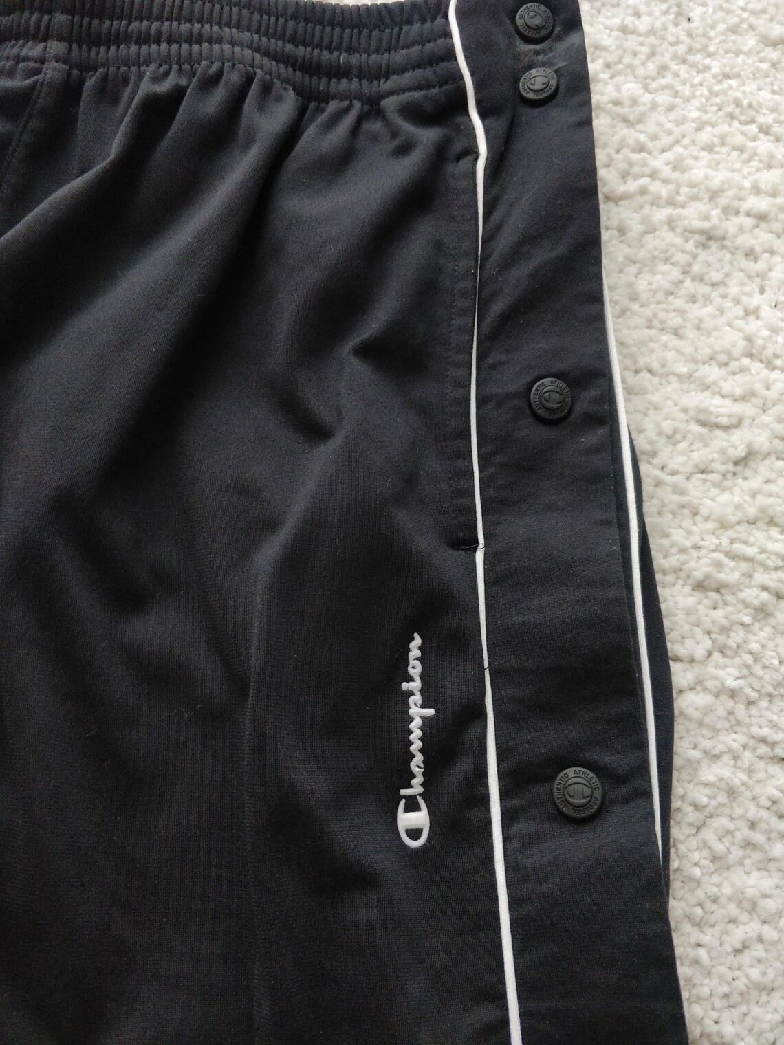 Champion 90's Vintage Mens Tracksuit Open Buttons Pants | Etsy