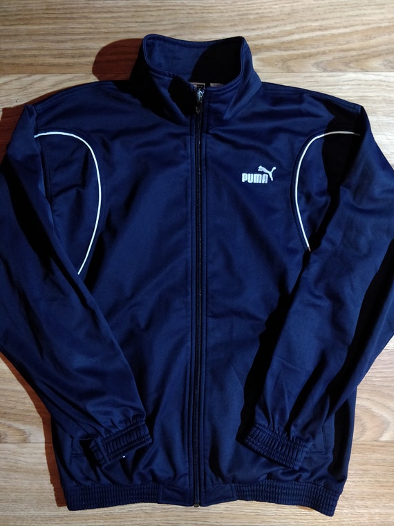 puma tracksuit navy blue