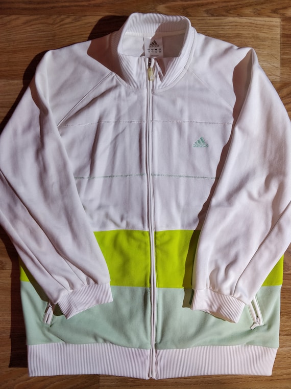 Adidas Vintage Zip Sweatshirt Track Top Jacket Jumper White - Etsy Canada