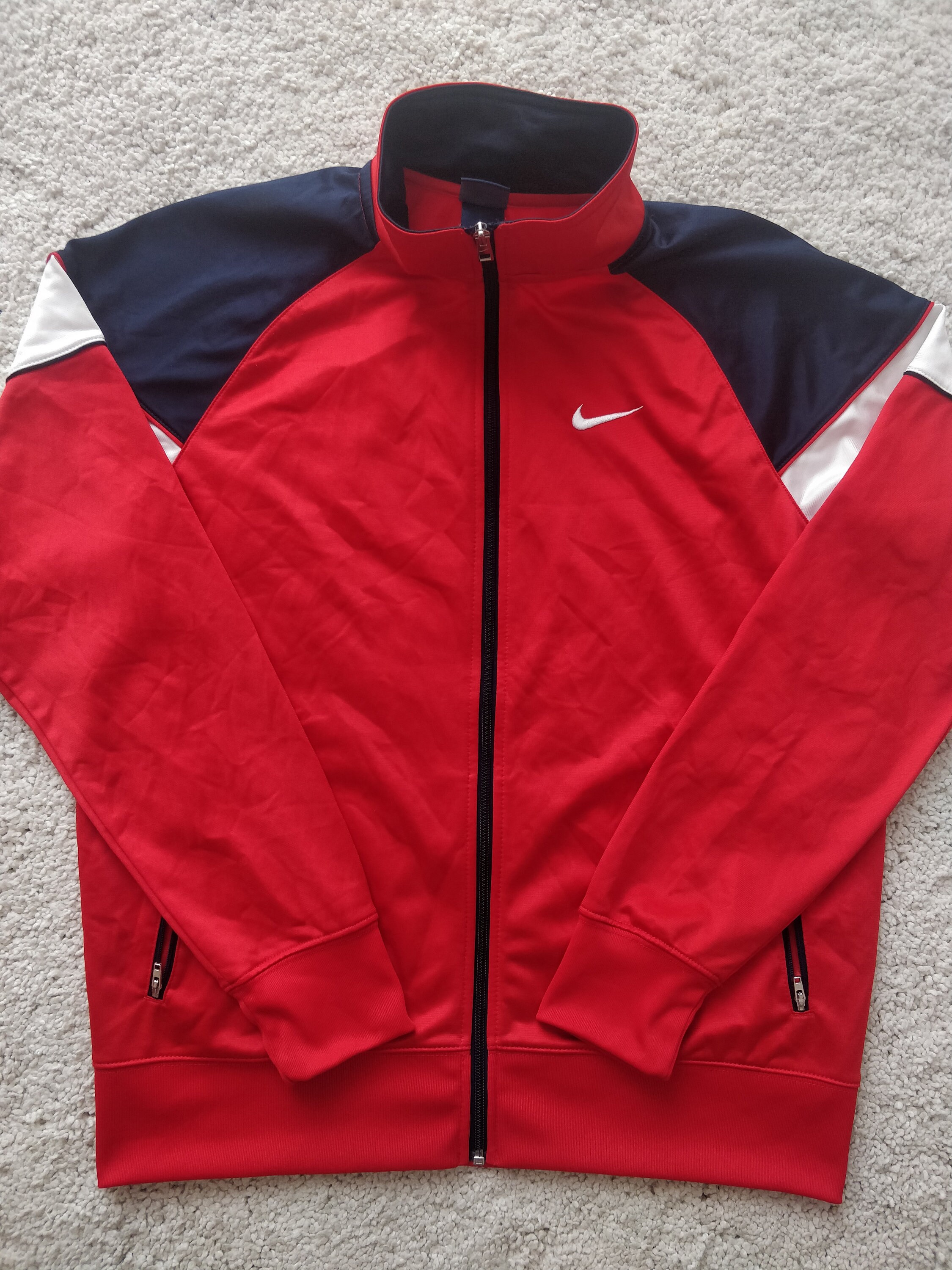 Nike Athletic Track Jacket Sweatshirt Mens Red Training Etsy UK