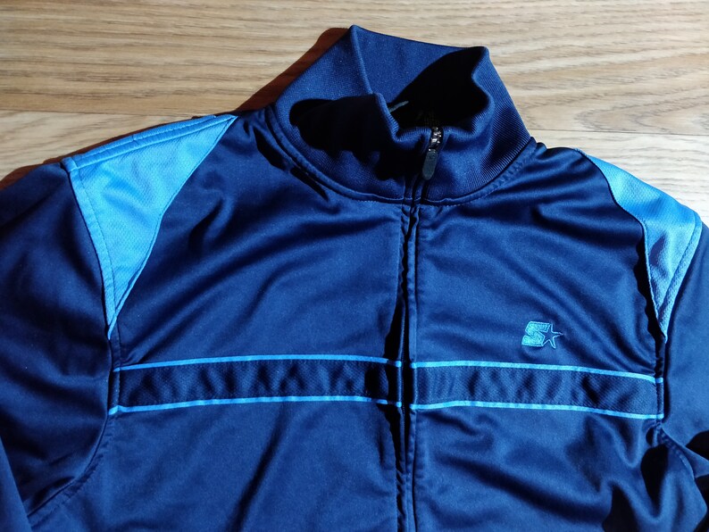 STARTER 90's Vintage Mens Tracksuit Top Jacket Navy Blue Etsy
