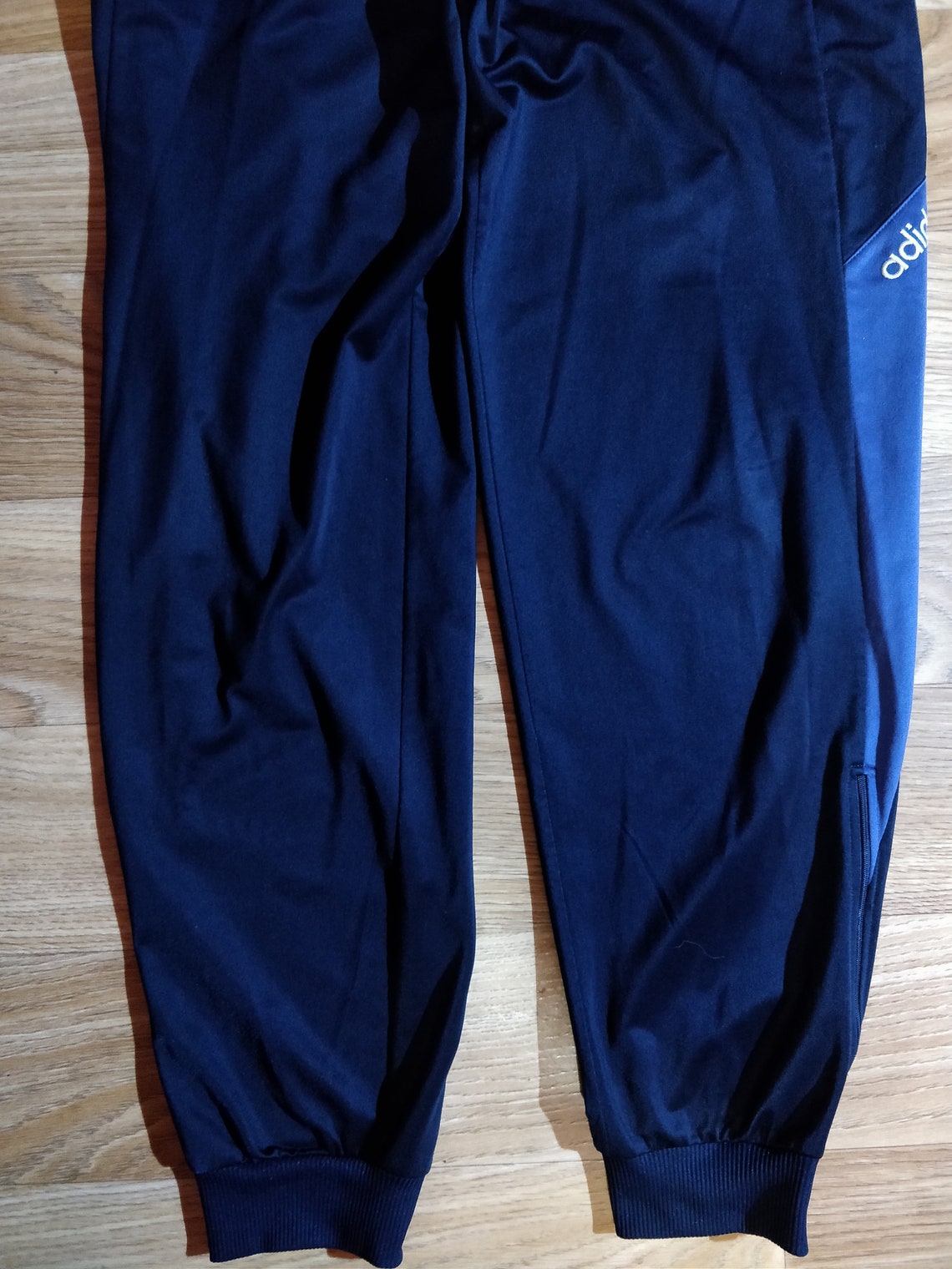 Adidas 90's Vintage Mens Track Pants Trousers Navy Blue | Etsy