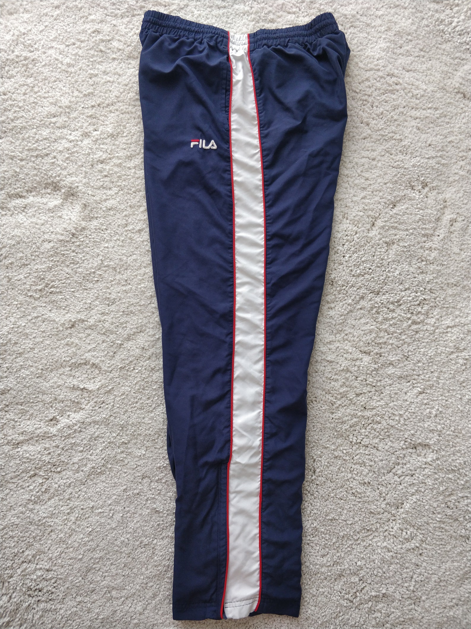 FILA 90's Vintage Mens Track Pants Trousers Navy Blue | Etsy