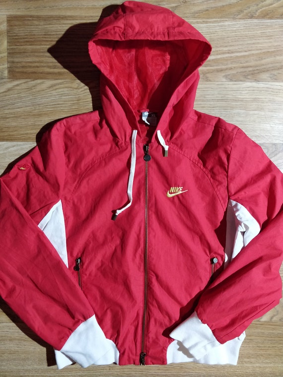 red nike tracksuit womens