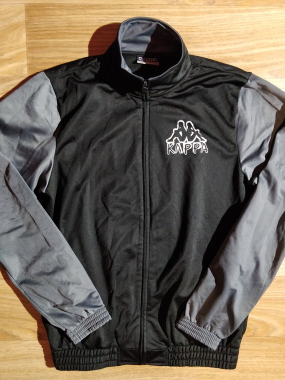 mens black kappa tracksuit