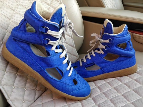 Maison Martin Margiela Reliëf Suède Sneakers High Top Trainers - Etsy  Nederland