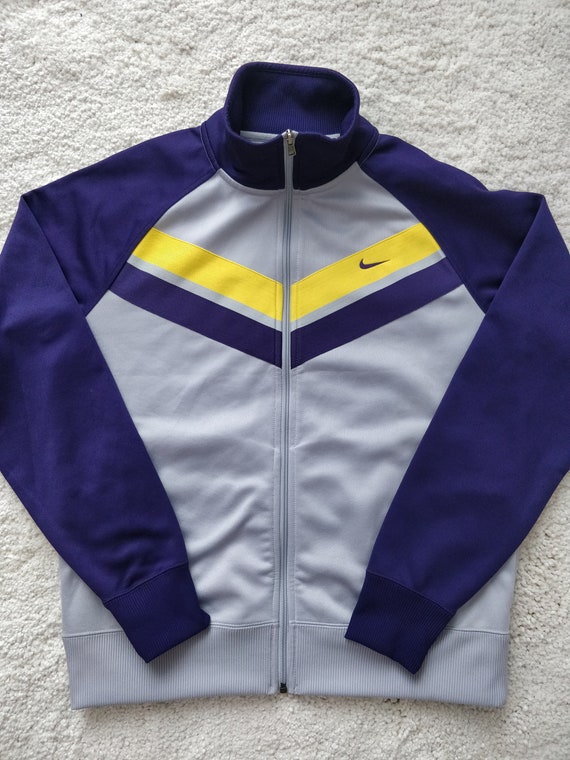 valores malicioso cascada Nike Athletic Dept Track Jacket Purple Gray Sweatshirt Mens - Etsy