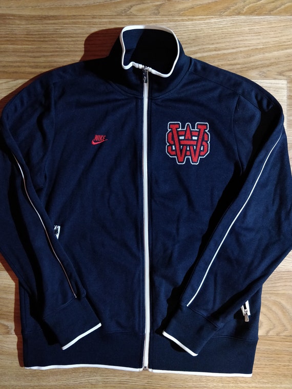 red nike tracksuit top