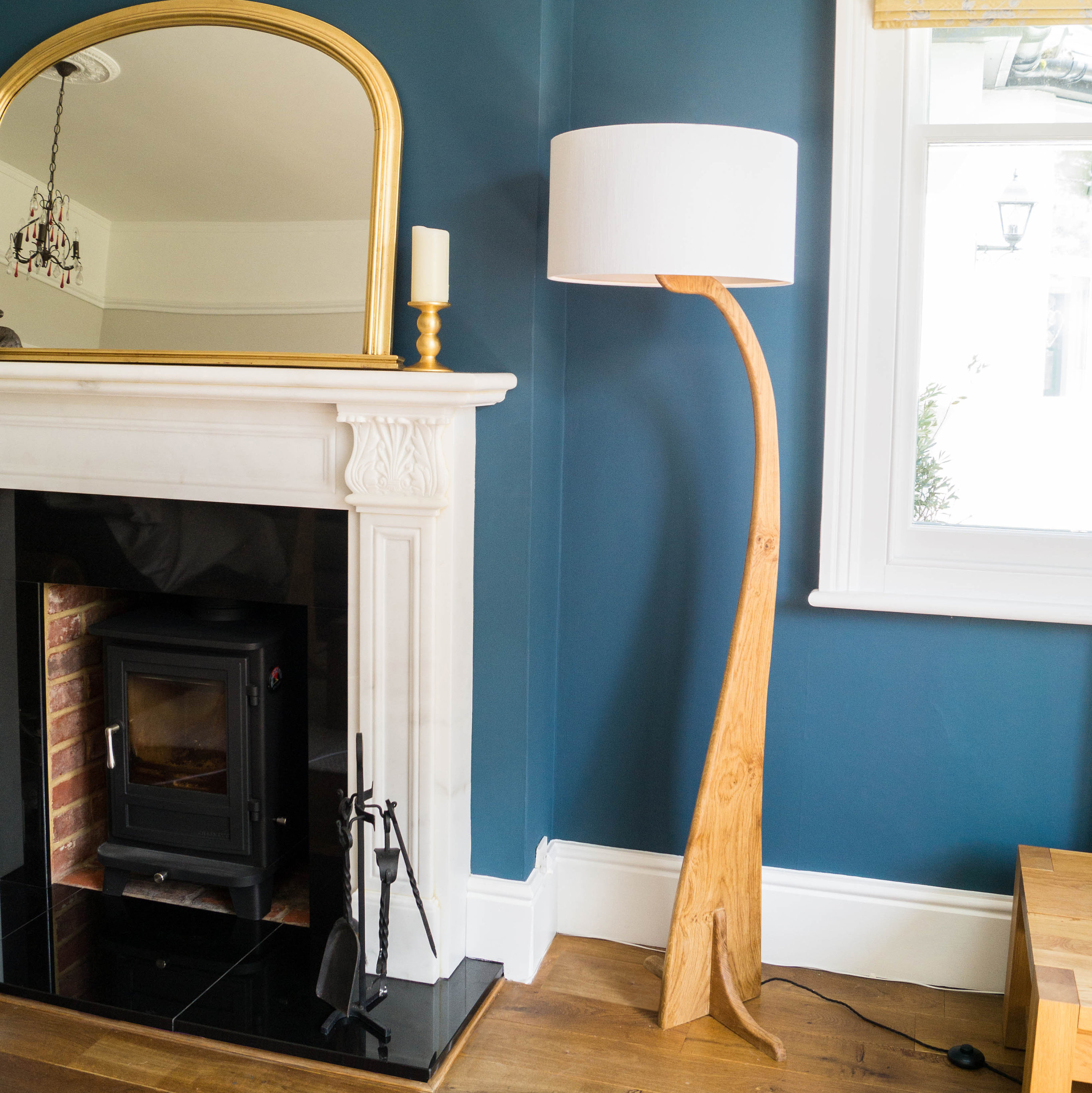 Walnut Floor Lamp Solid Wood Unique Contemporary Design - Etsy UK