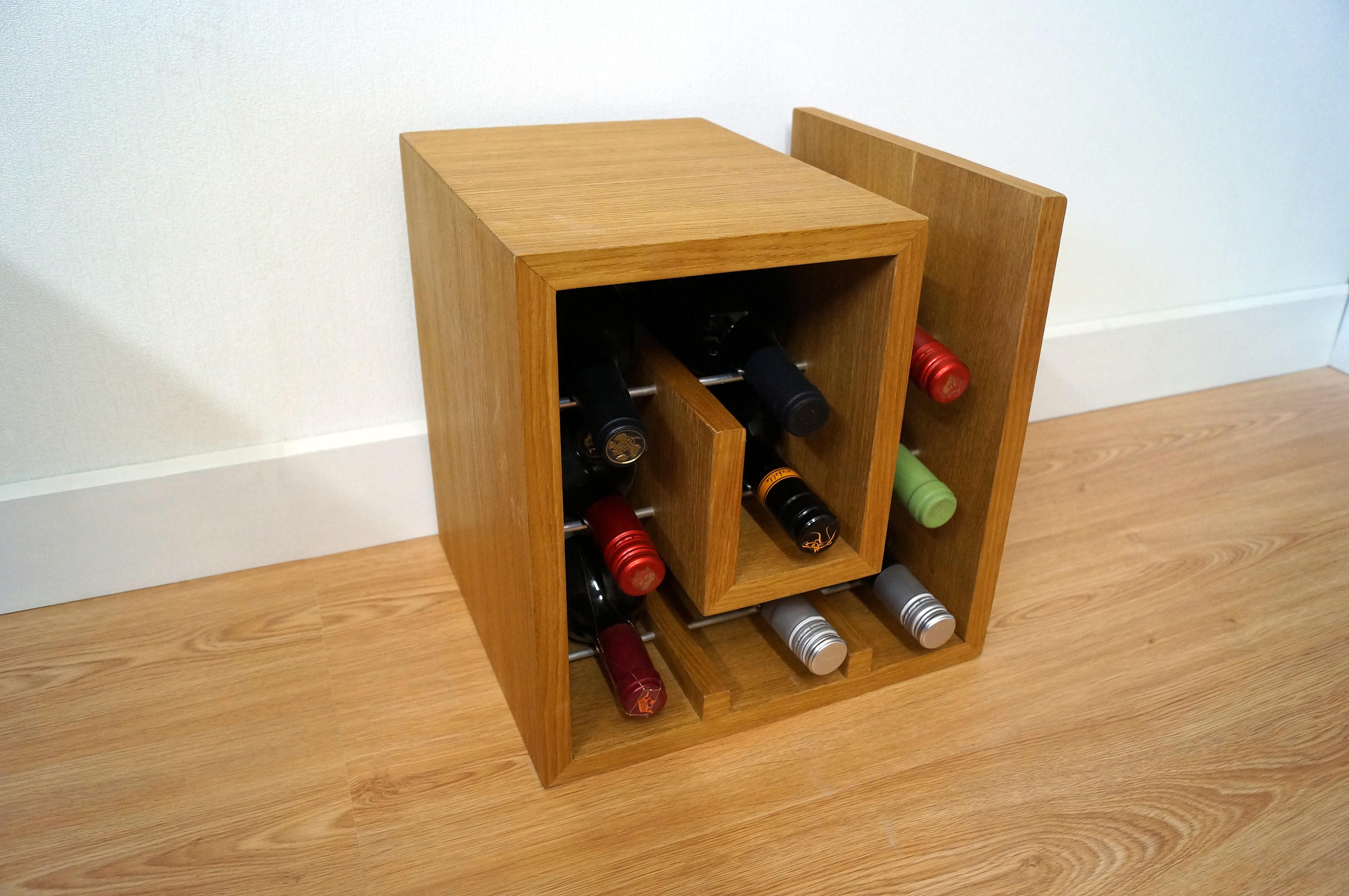 Oak gin shelf best sale