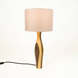 Wood Table Lamp | Handmade Oak and Walnut Lighting | Bedside Lamps | Unique Wood Gift