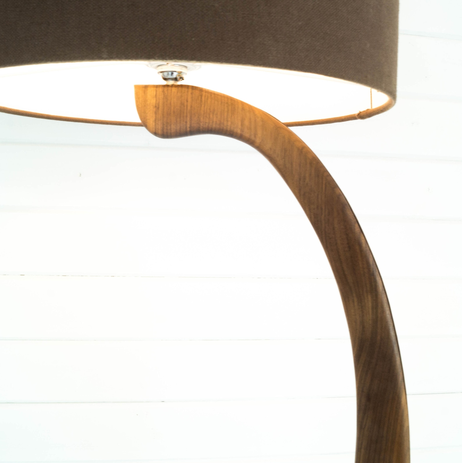 Walnut Floor Lamp Solid Wood Unique Contemporary Design Etsy UK