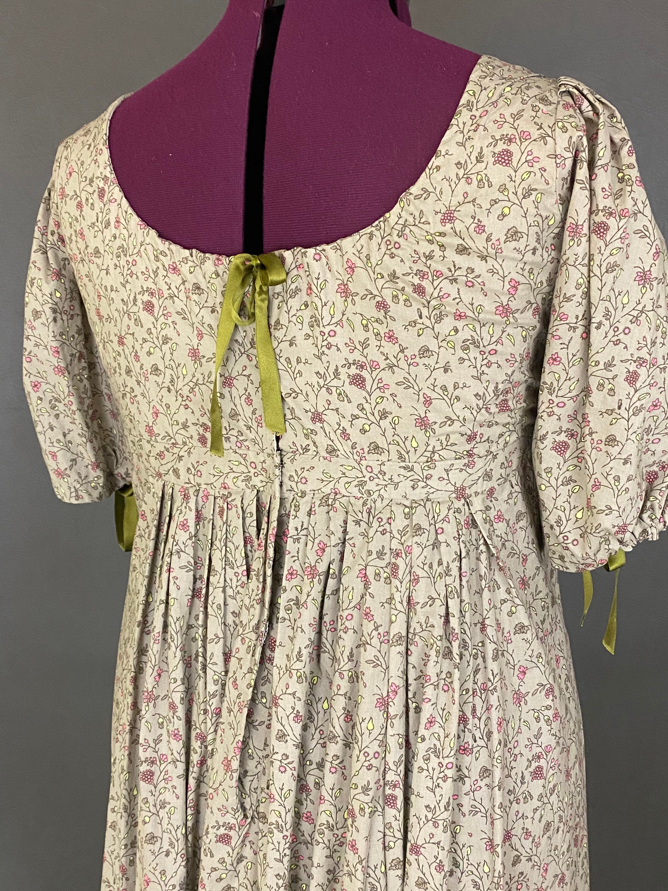 Regency Dress-jane Austen Era empire Dress-historic | Etsy