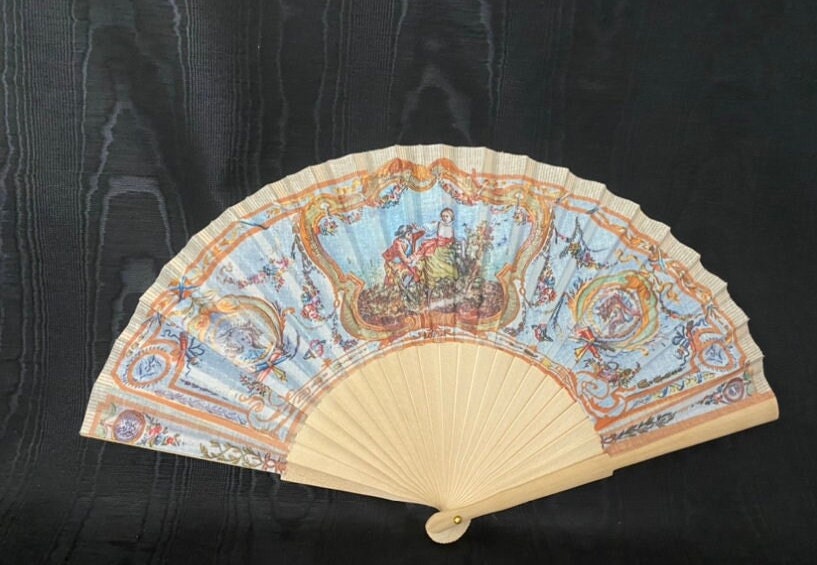 Fan Reproduction of 18th Century Style Hand Fan rococo Scene Traditional Fan-fabric & Wood Printed Hand Fan - Etsy fan-reproduction-of-18th-century-style-hand-fan-rococo-scene-traditional-fan-fabric-wood-printed-hand-fan-etsy