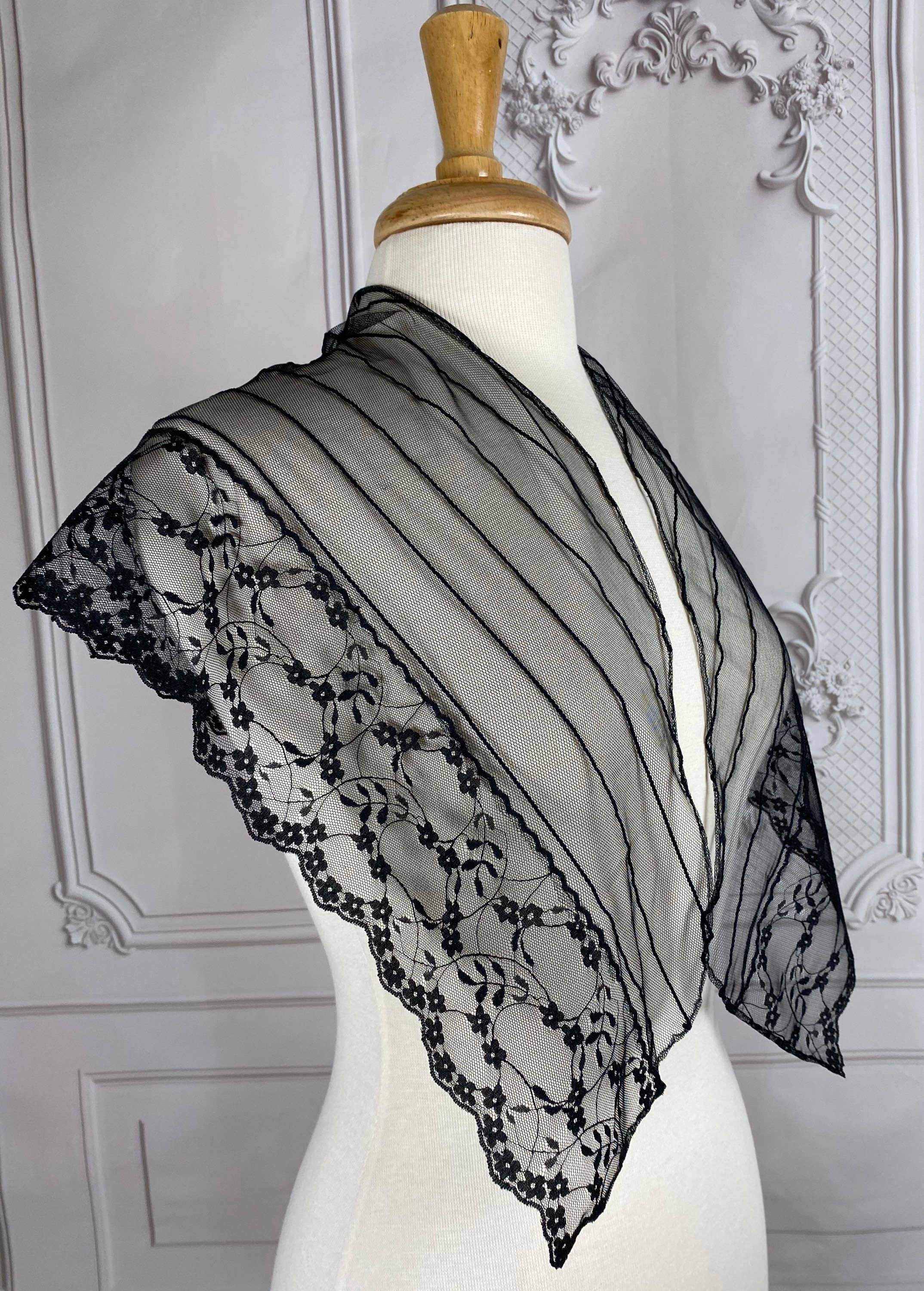 Neckerchief Reproduction 18th Century Vintage Italian Lace Etsy