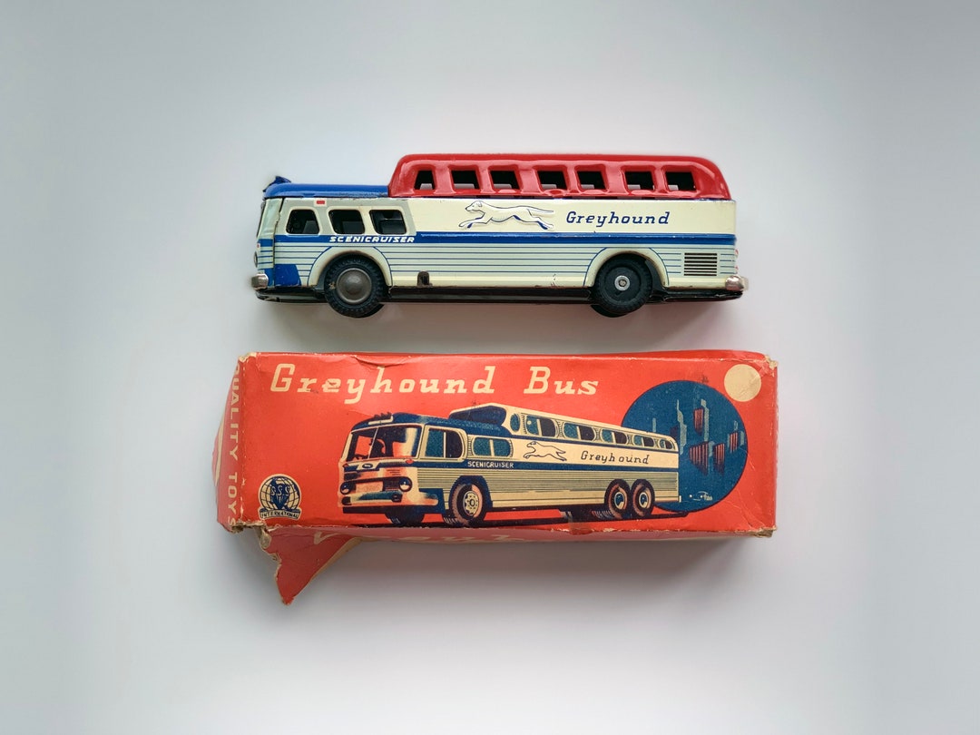 Vintage greyhound sale bus toy